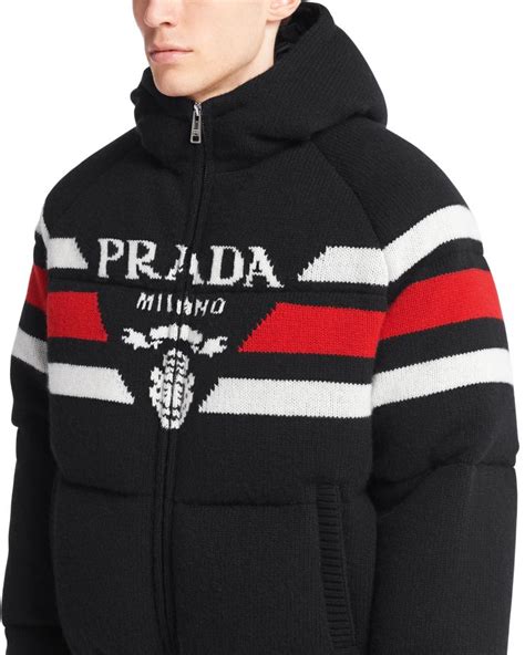 prada winter coats|Prada cropped cashmere down jacket.